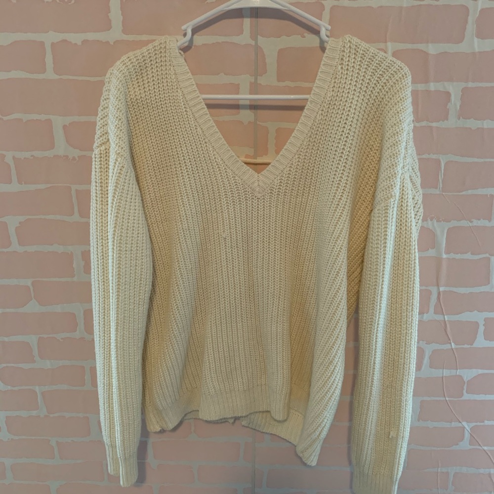 Cream sweater